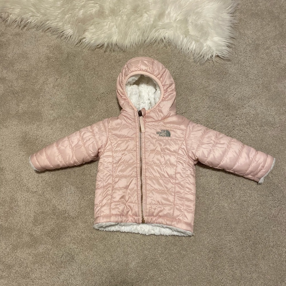 Toddler girl North Face reversible jacket